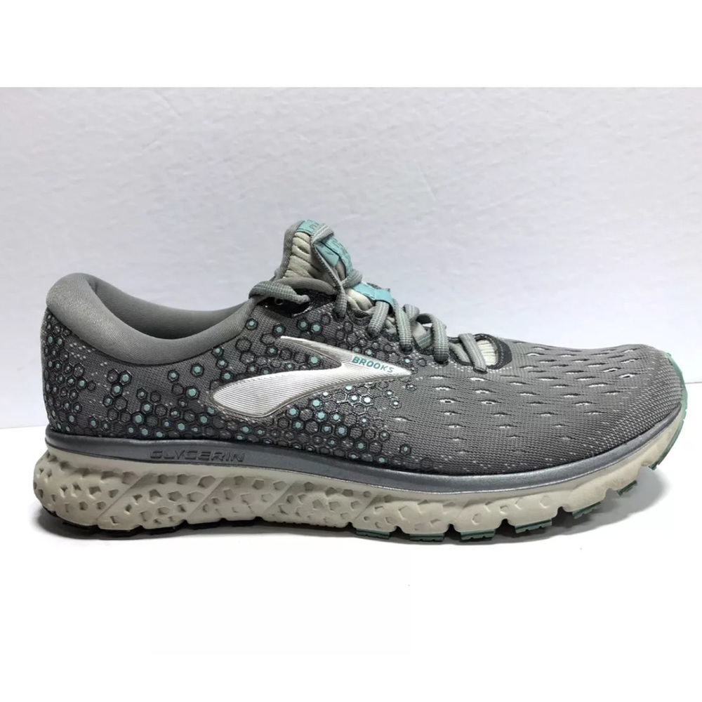 Brooks Women’s Glycerin 17, Gray Running Shoes, Size 11 M